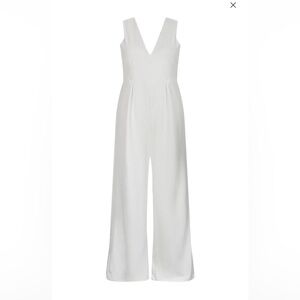Boohoo White Jumpsuit